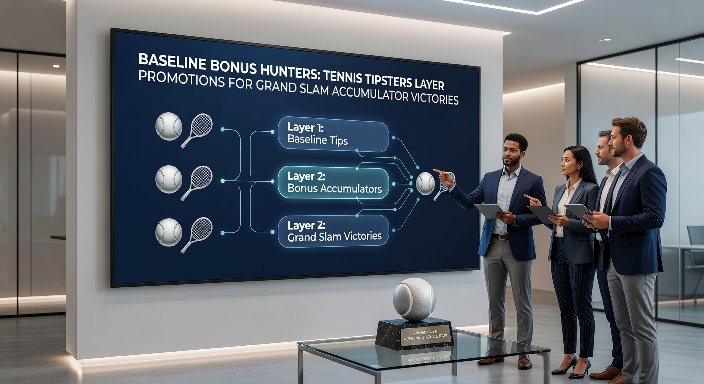 Close-up of a tennis accumulator bet slip on a mobile screen, showing layered promotions for Grand Slam matches with odds boosts and free bet icons