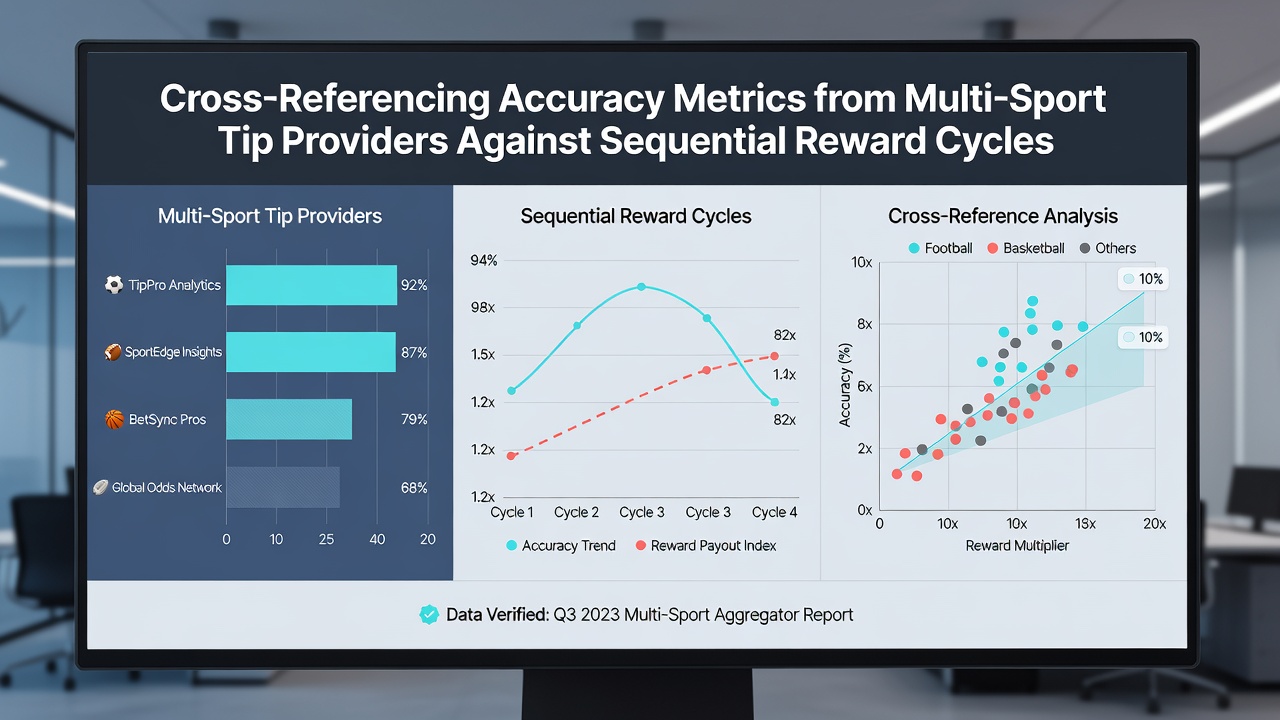 Chart showing intersection points between tip accuracy percentages and phased reward timelines used in accumulator construction
