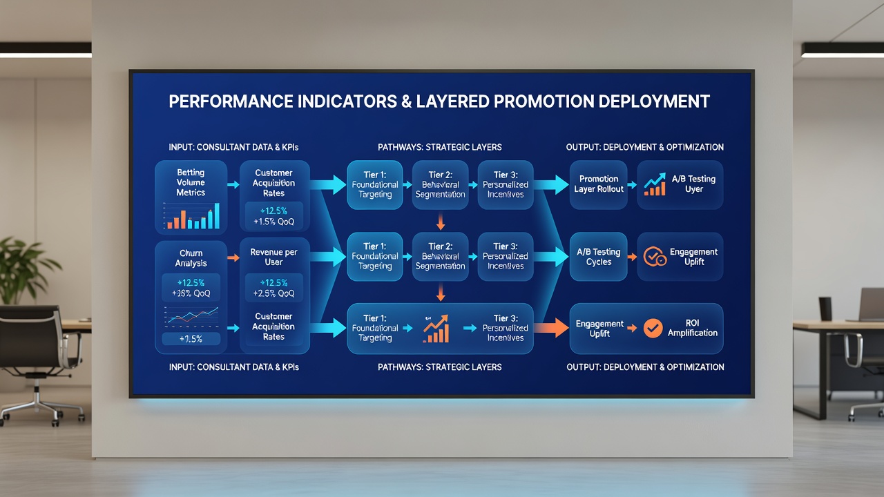 Consultants reviewing layered promotion pathways on multi-sport betting interfaces